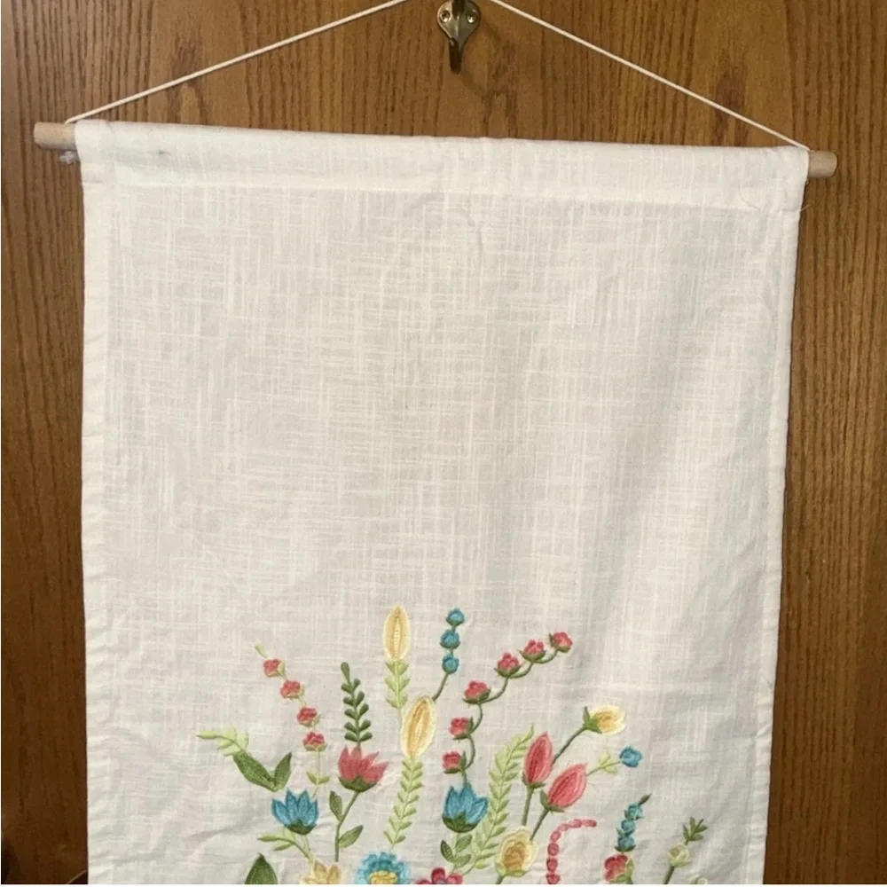Boho Peacock Tapestry Made In India Tassels 18” X 33”